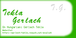 tekla gerlach business card